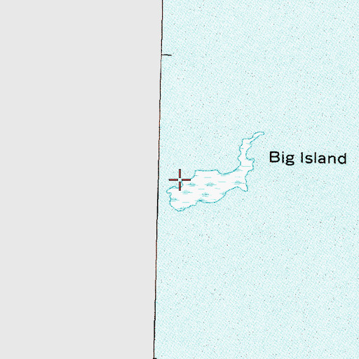 Topographic Map of Big Island, LA