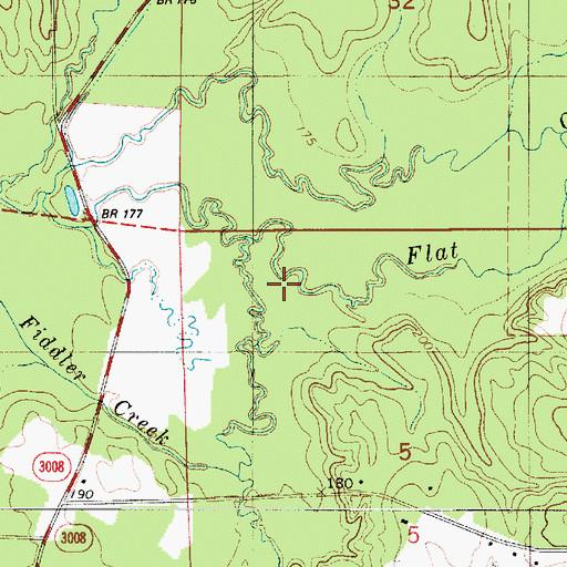 Topographic Map of Canon Creek, LA