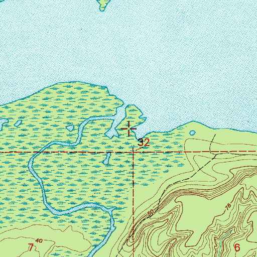 Topographic Map of Clear Bayou, LA