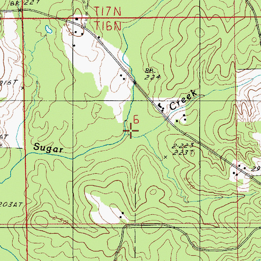 Topographic Map of Colon Creek, LA