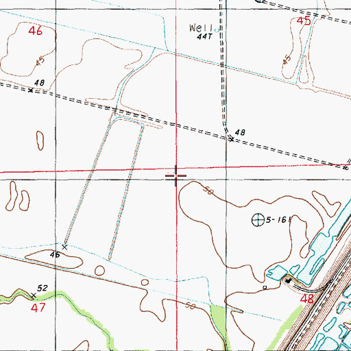 Topographic Map of Deer Park Oil Field, LA