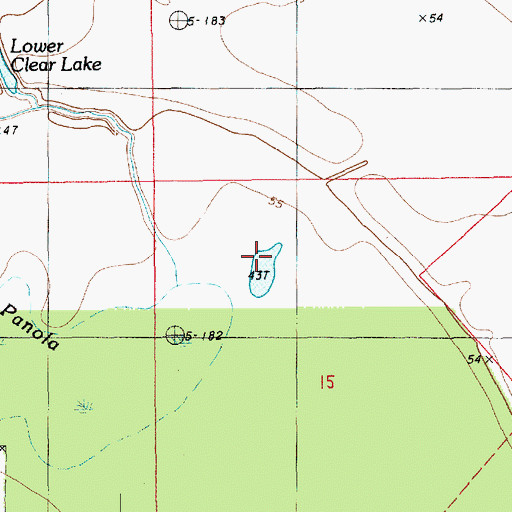 Topographic Map of Dicen Bayou, LA