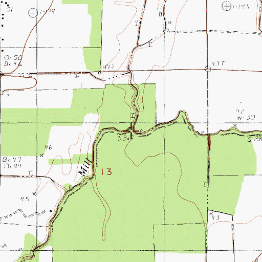 Topographic Map of Guillaume Slough, LA