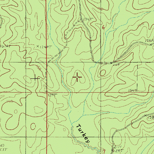 Topographic Map of Joe Ed Creek, LA