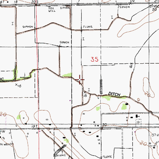 Topographic Map of LeBlanc Ditch, LA