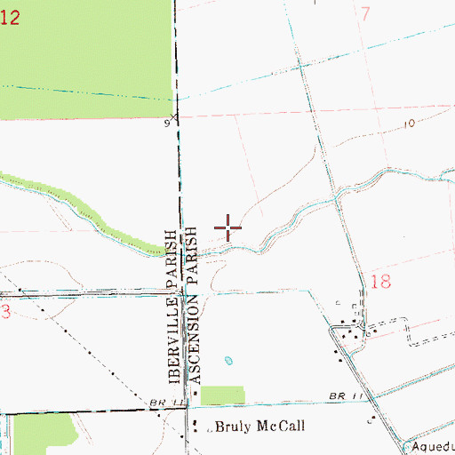 Topographic Map of McCall Bayou, LA