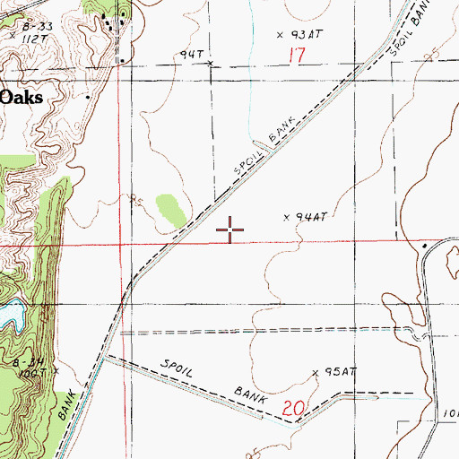 Topographic Map of Morehouse Brake (historical), LA