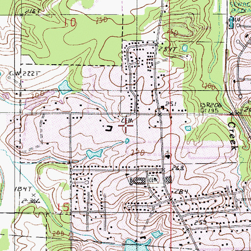Topographic Map of Mount Olive Cemetery, LA