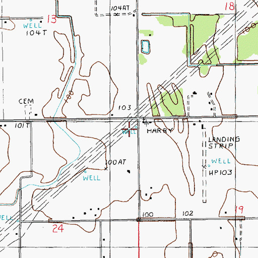 Topographic Map of Mount Zion Church Number 5, LA