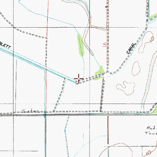 Topographic Map of Niblett Canal, LA
