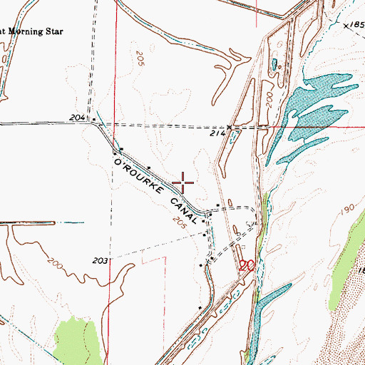 Topographic Map of O'Rourke Canal, LA
