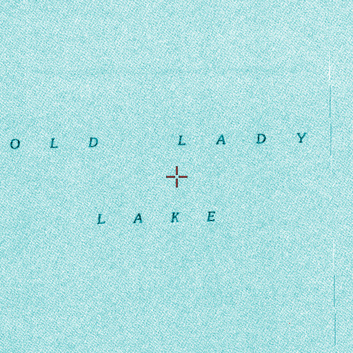 Topographic Map of Old Lady Lake, LA