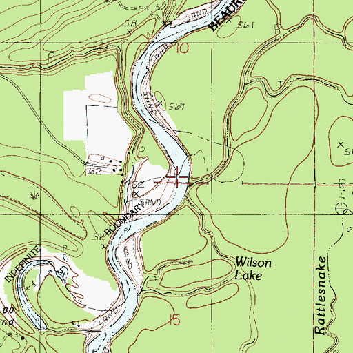 Topographic Map of Old River, LA