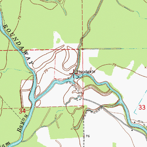 Topographic Map of Panola Bayou, LA