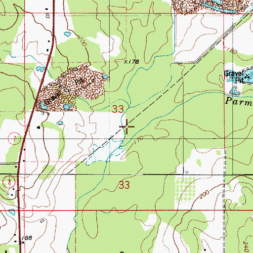 Topographic Map of Parmers Creek, LA