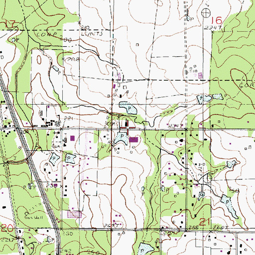Topographic Map of Providence Church, LA