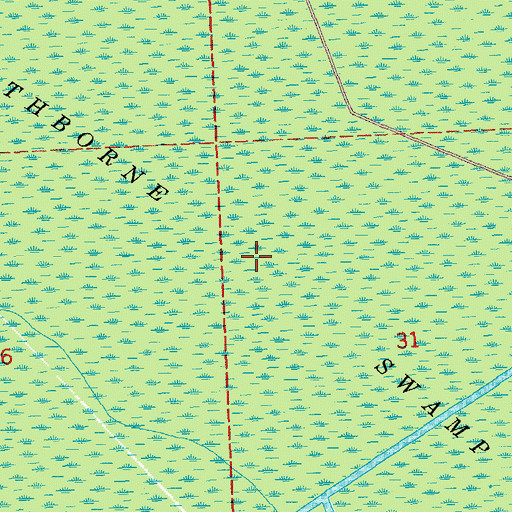 Topographic Map of Rathborne Swamp, LA