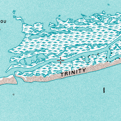 Topographic Map of Trinity Bayou, LA