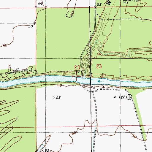 Topographic Map of Wallace Bayou, LA