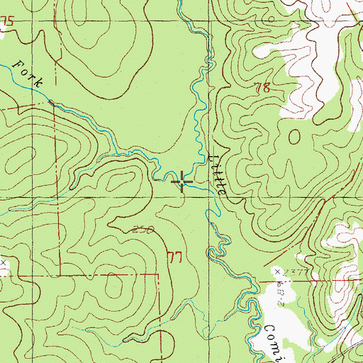 Topographic Map of West Fork Little Comite Creek, LA