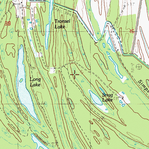 Topographic Map of Wildsville Oil Field, LA