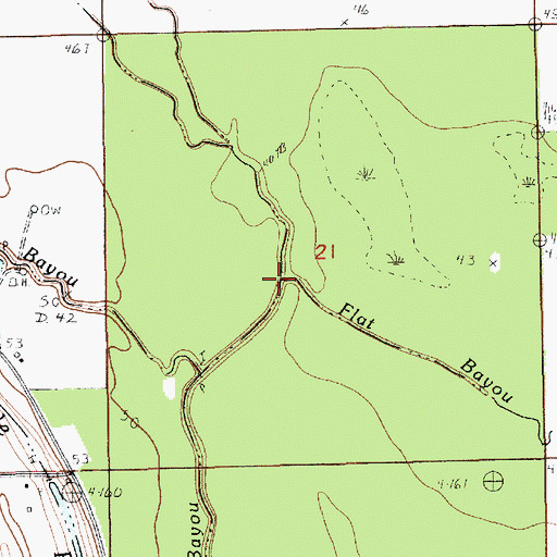 Topographic Map of Willingham Bayou, LA