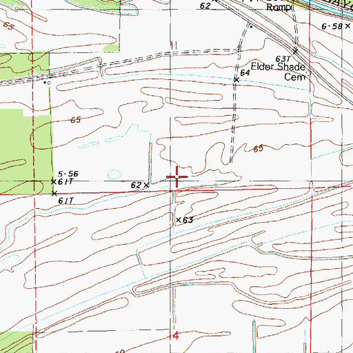 Topographic Map of Willow Lake, LA