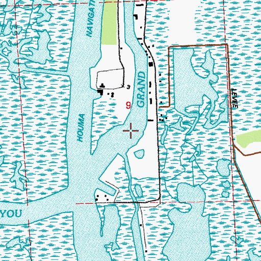 Topographic Map of Bayou Plat, LA