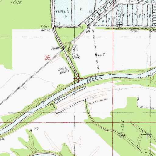 Topographic Map of Steep Bayou, LA