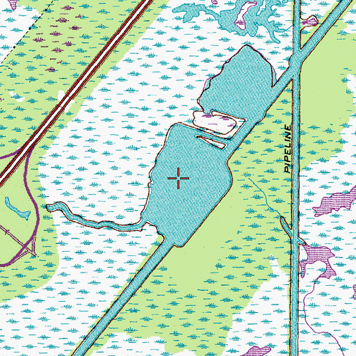 Topographic Map of Lake Antoinne, LA
