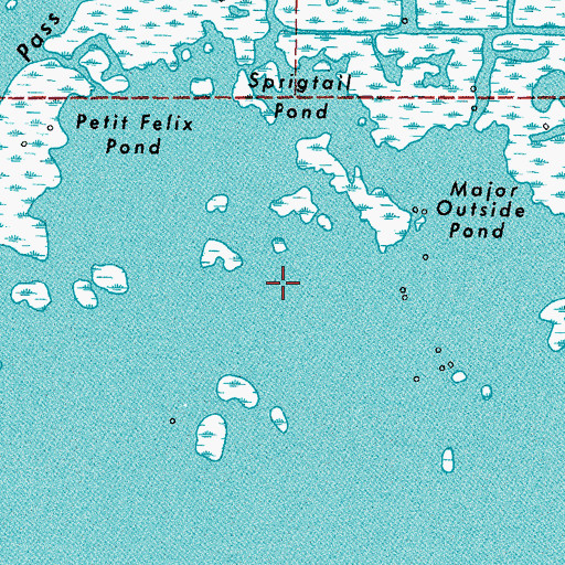 Topographic Map of Major Inside Pond, LA