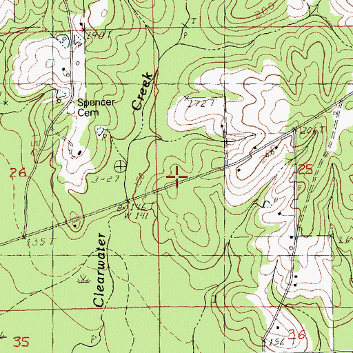 Topographic Map of Sanfords Camp (historical), LA