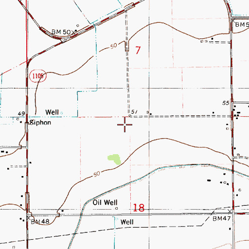 Topographic Map of Prairie Cottereau, LA