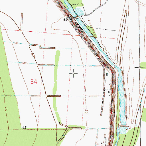 Topographic Map of Union Point Plantation, LA
