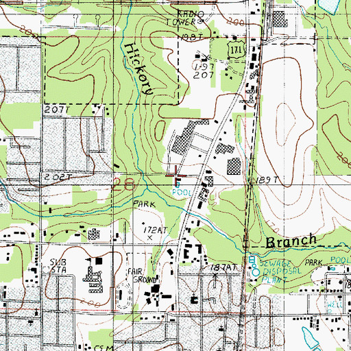 Topographic Map of West Park, LA