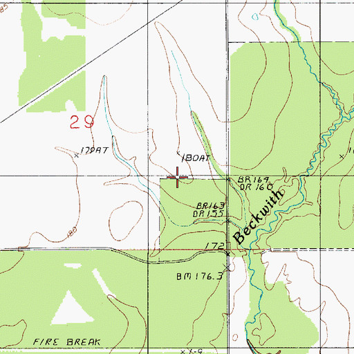Topographic Map of East Neale Gas Field, LA