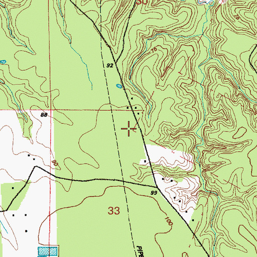 Topographic Map of Guillory School (historical), LA