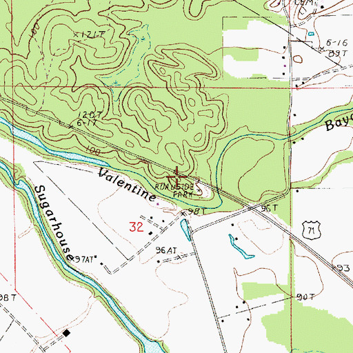Topographic Map of Zion Hill Church (historical), LA