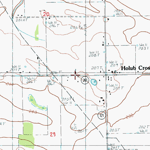 Topographic Map of Scruggs Chapel, AR