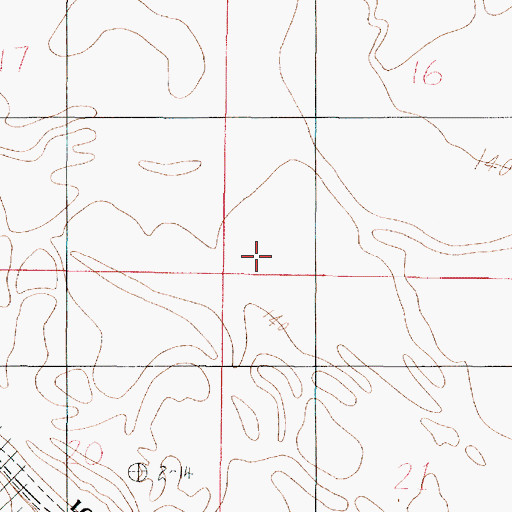 Topographic Map of Ball Island, LA