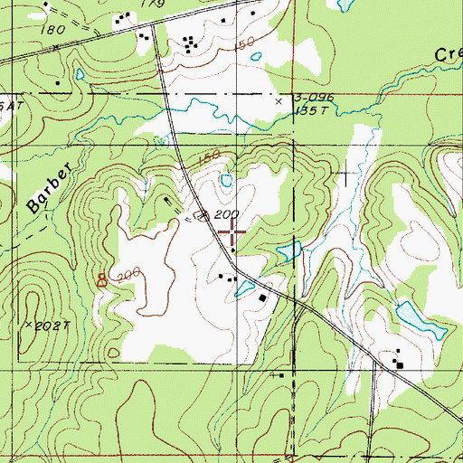Topographic Map of Mount Calm Church, LA
