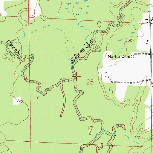 Topographic Map of Soapstone Creek, LA