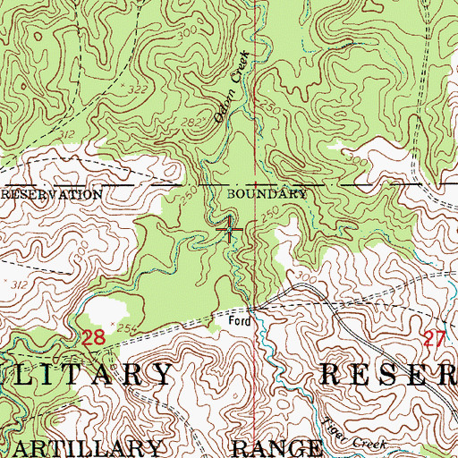 Topographic Map of Tiger Creek, LA