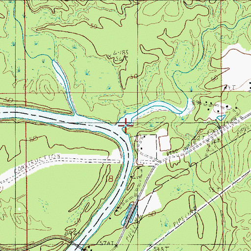 Topographic Map of Trout Creek, LA