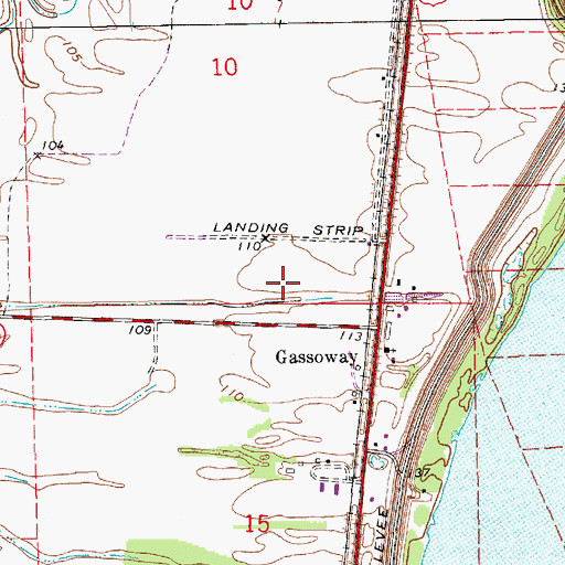 Topographic Map of Ashton School (historical), LA