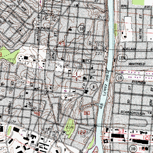 Topographic Map of Saint Marys Academy (historical), LA