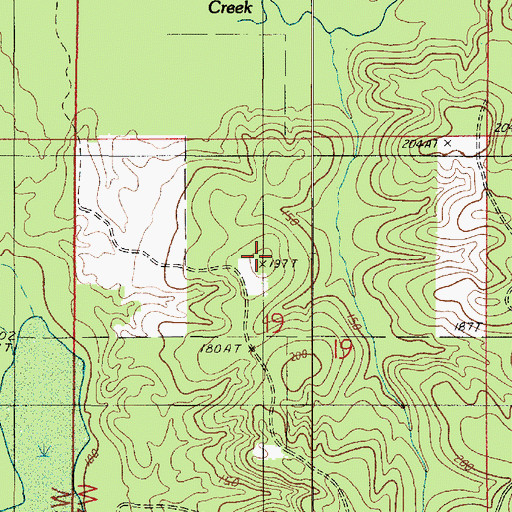 Topographic Map of Southwest Demery Creek Gas Field, LA