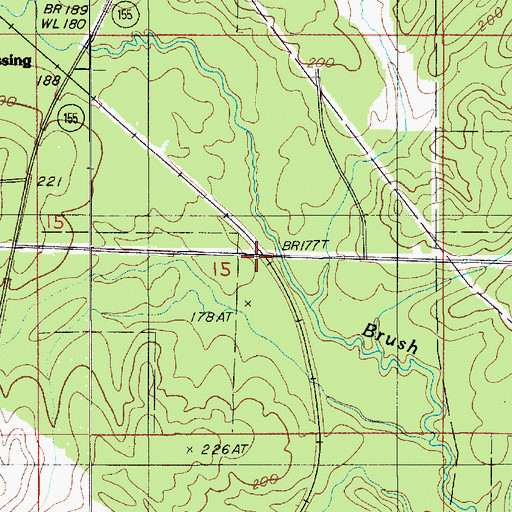 Topographic Map of Hunt (historical), LA