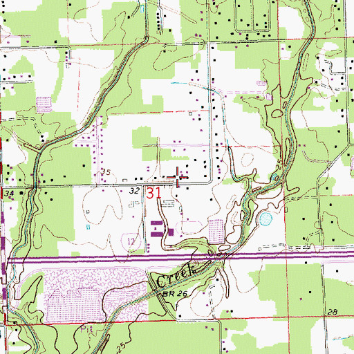 Topographic Map of Southwood Ridge, LA
