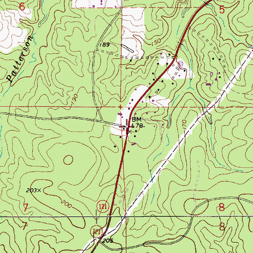 Topographic Map of Milford (historical), LA